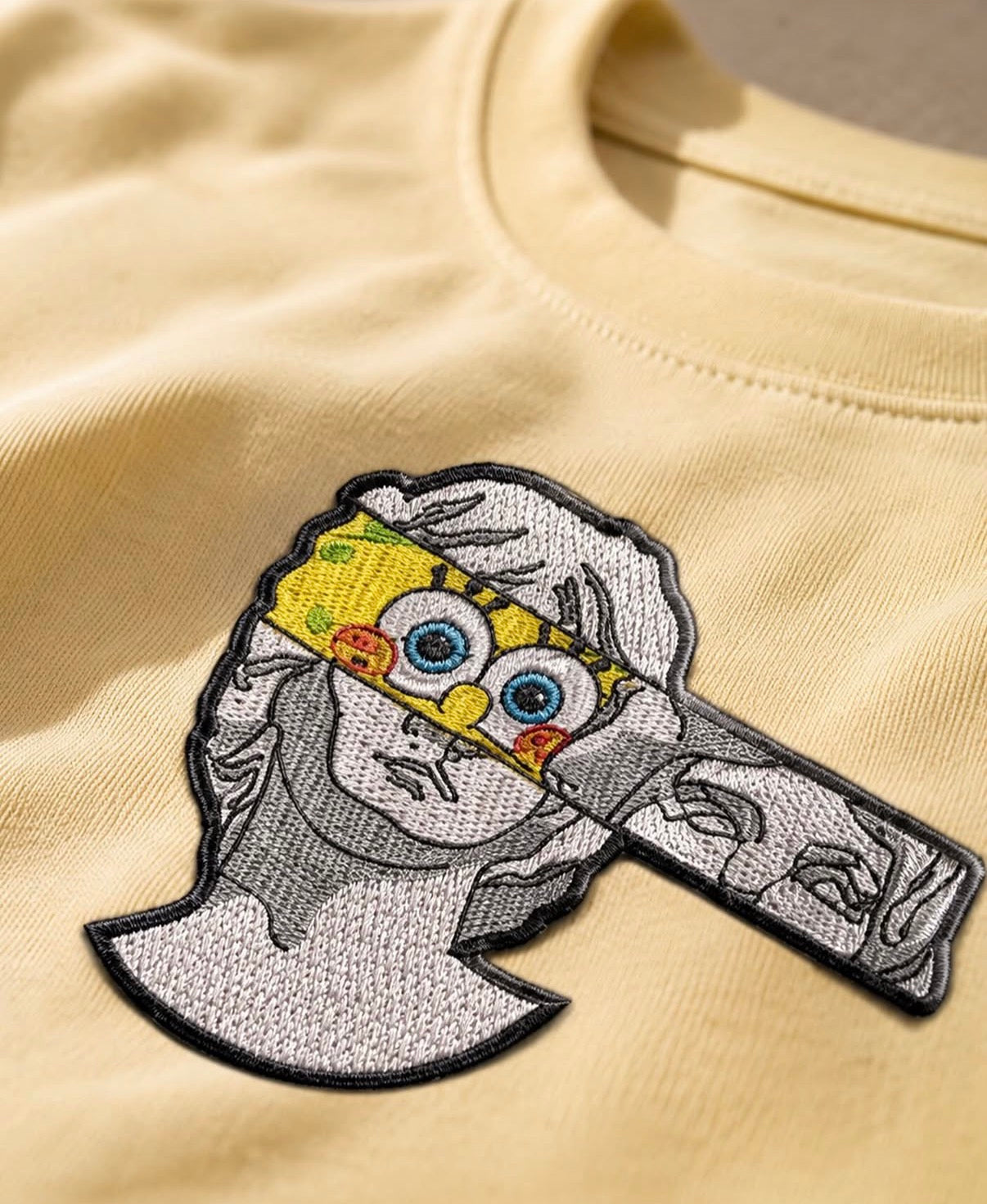 Serious Sponge Embroidered  Oversized T Shirt