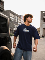 The Great Wave Embroidered Oversized T Shirt - Pre Order