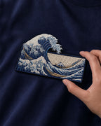 The Great Wave Embroidered Oversized T Shirt - Pre Order