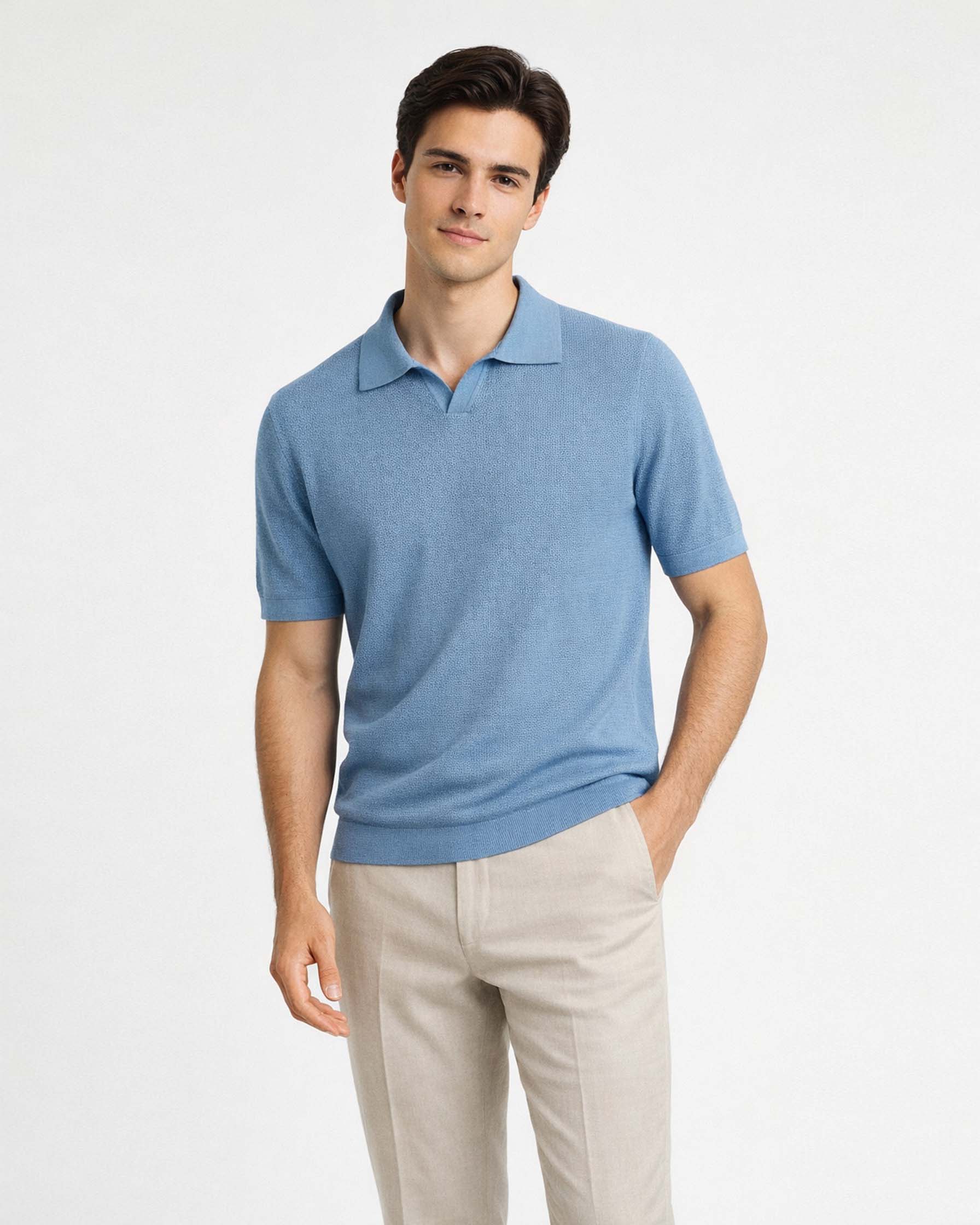 Knitted Polo Shirt