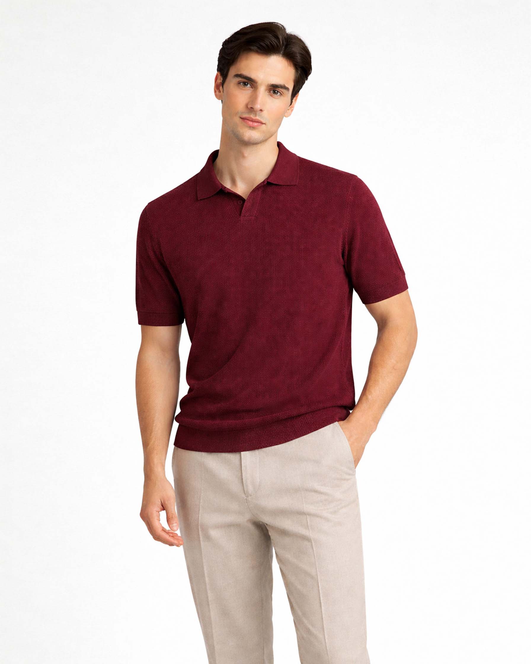 Knitted Polo Shirt