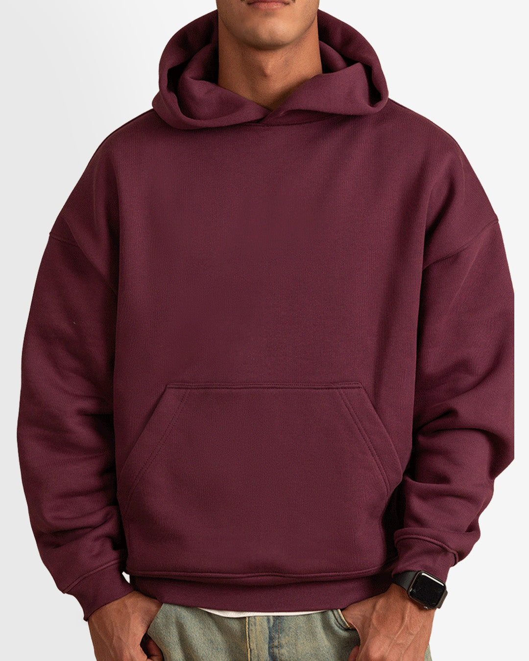 Premuim Burgundy Oversized Hoodie