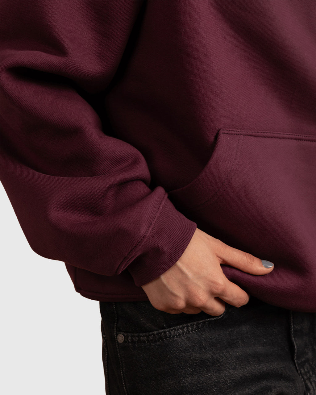 Premuim Burgundy Oversized Hoodie
