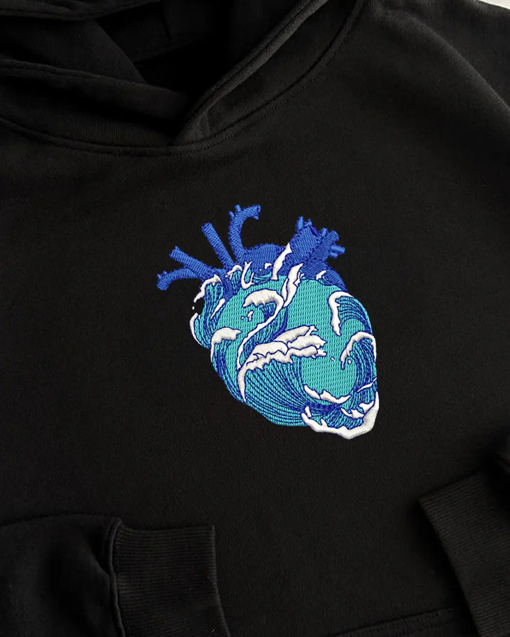 Ocean Heart Oversized Hoodie