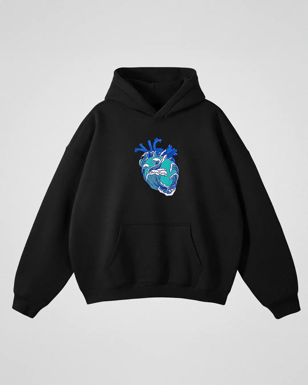 Ocean Heart Oversized Hoodie
