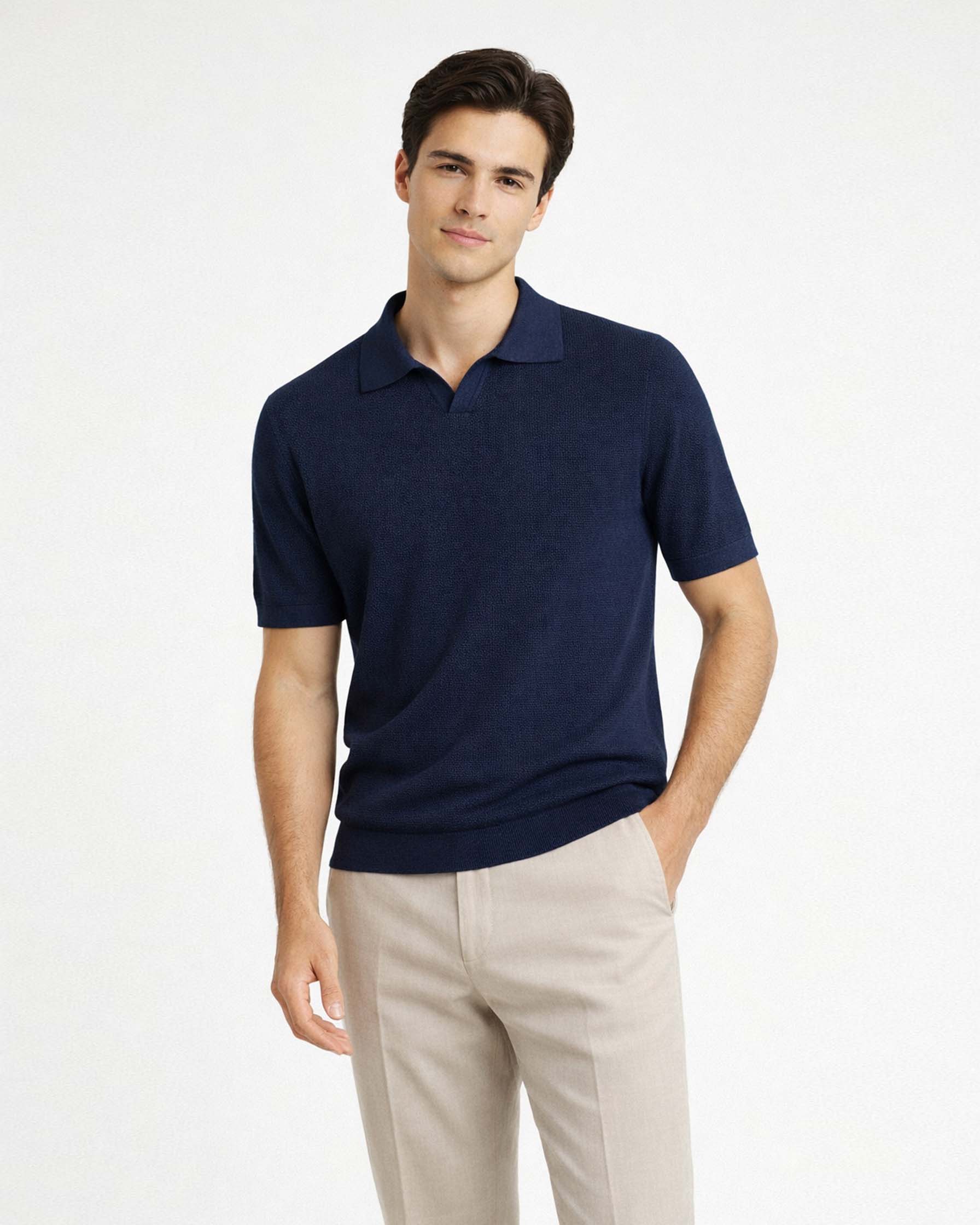 Knitted Polo Shirt
