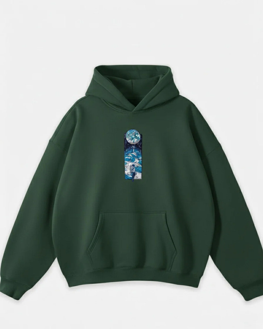 Fly to the moon / oversized hoodie