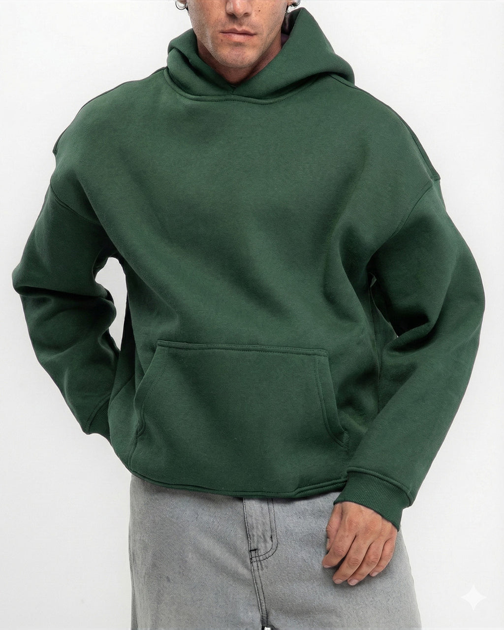 Premuim Dark Green Oversized Hoodie