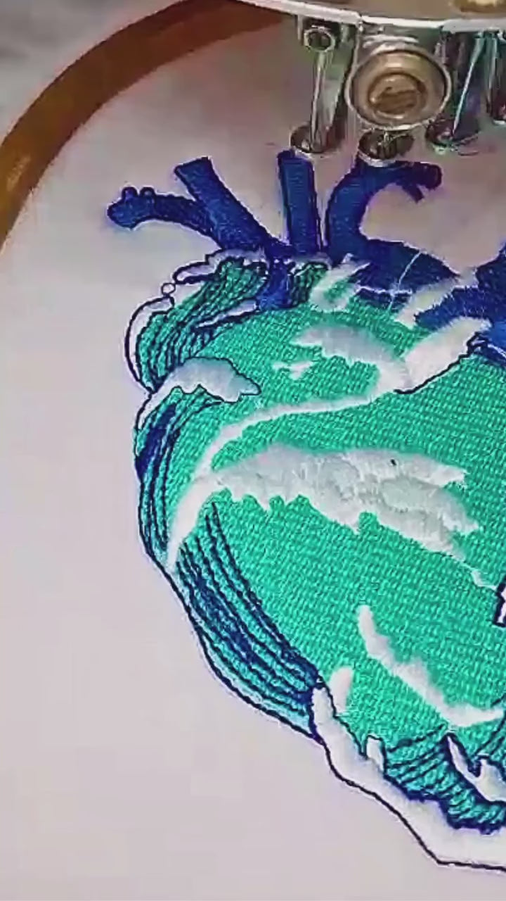 Ocean Heart Oversized Hoodie