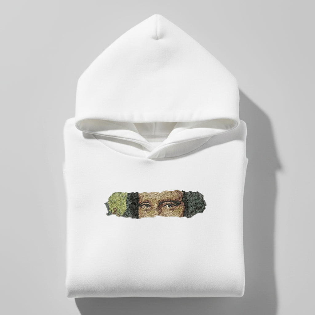 Mona Eyes White Hoodie