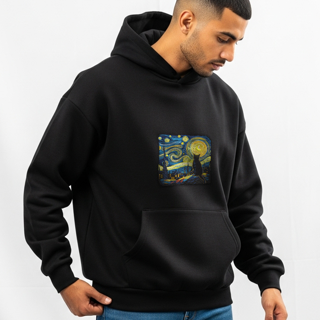 The Catty Night Black Hoodie