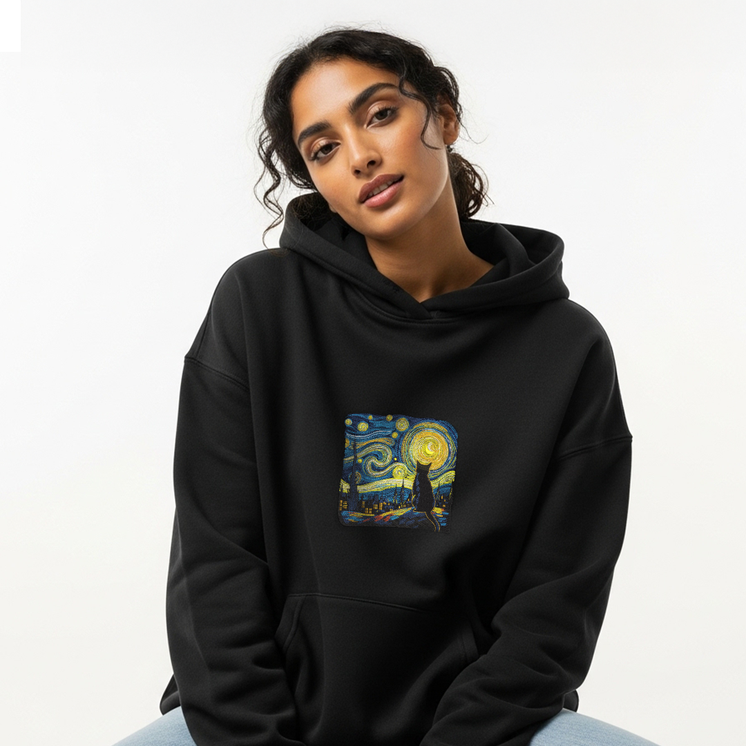 The Catty Night Black Hoodie