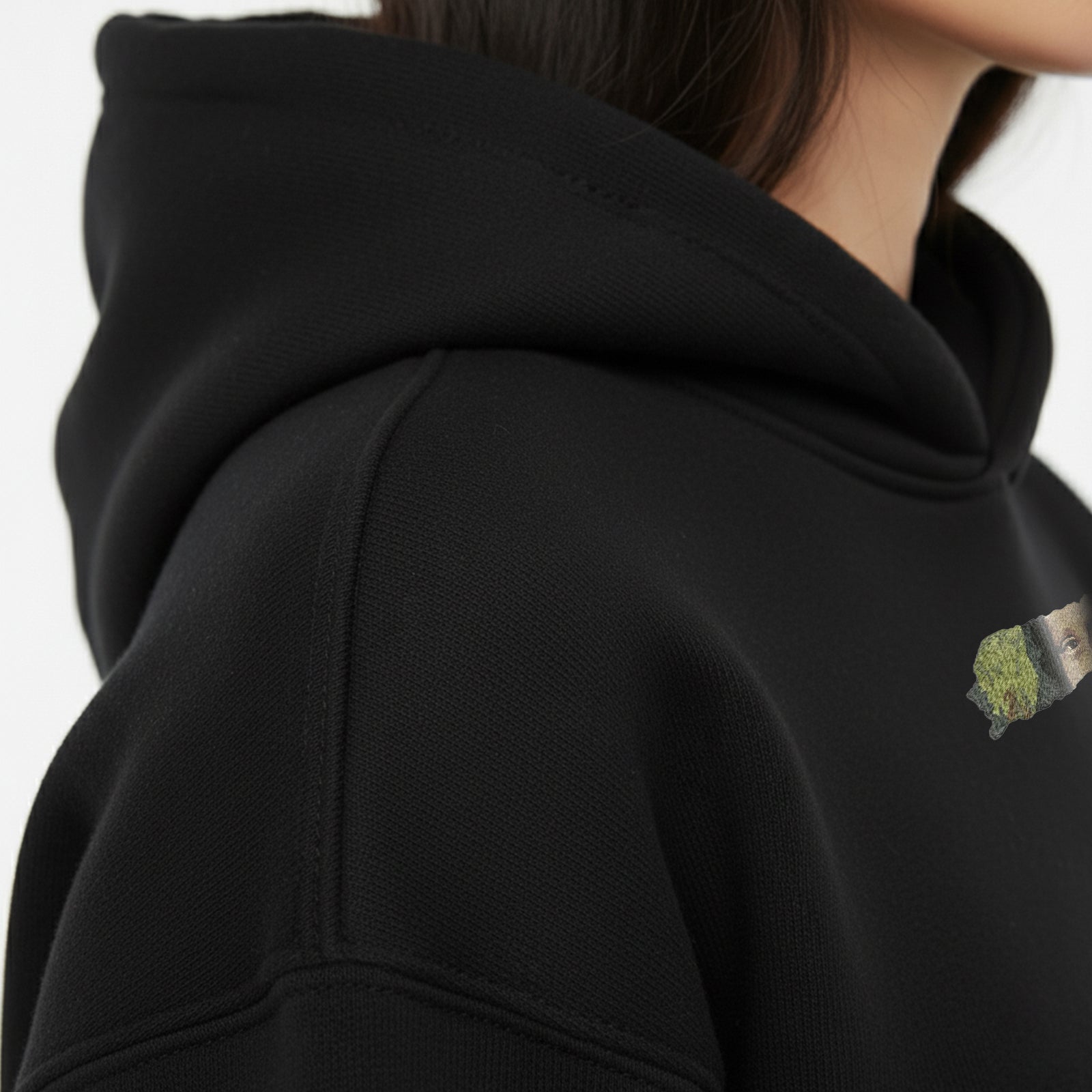 Mona Eyes Black Hoodie