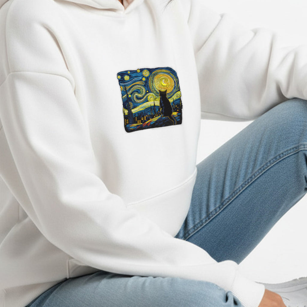 The Catty Night White Hoodie