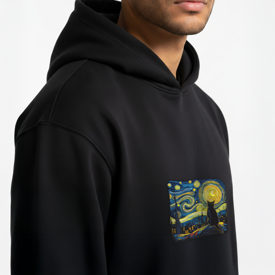 The Catty Night Black Hoodie