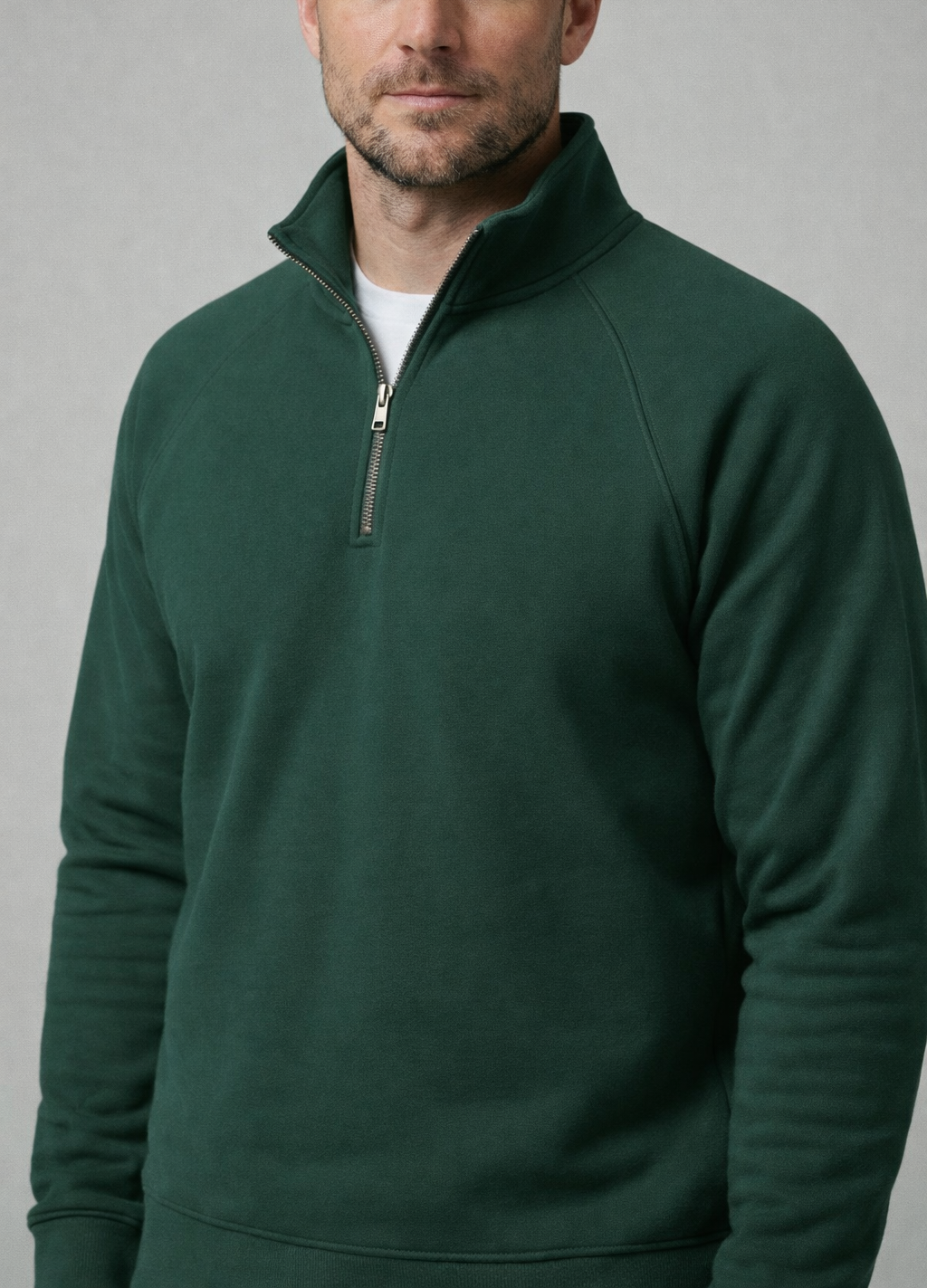 Quarter-Zip Dark Green