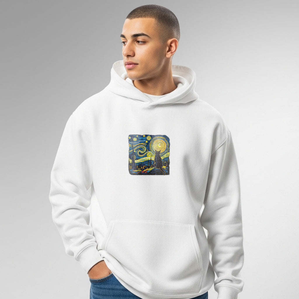 The Catty Night White Hoodie