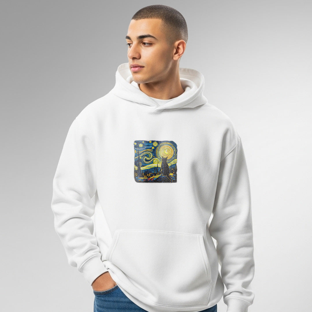 The Catty Night White Hoodie