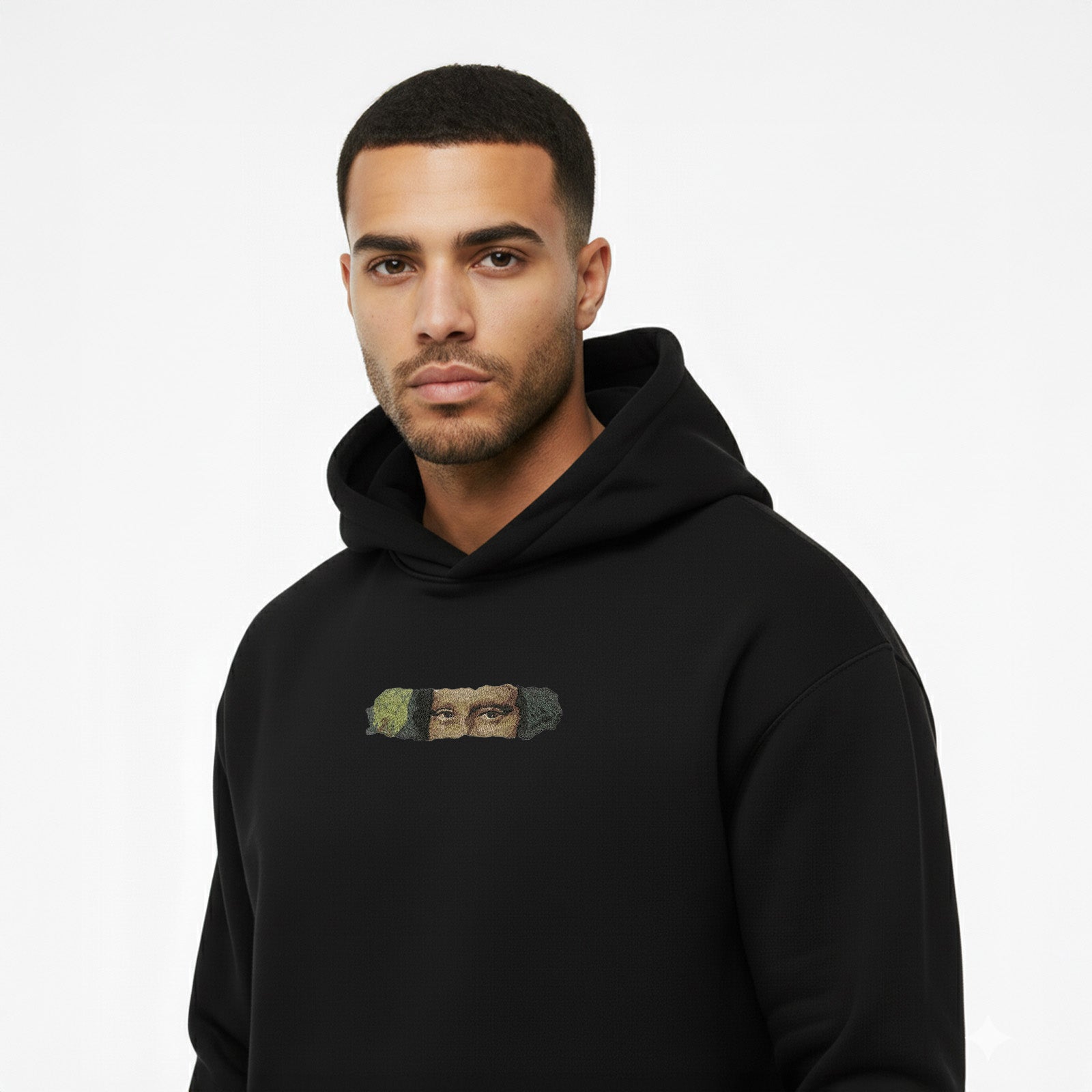 Mona Eyes Black Hoodie