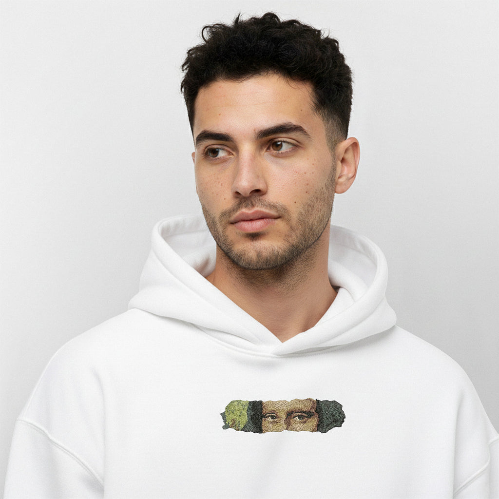 Mona Eyes White Hoodie