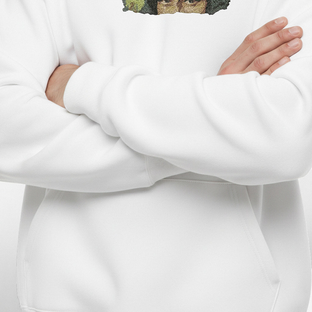 Mona Eyes White Hoodie