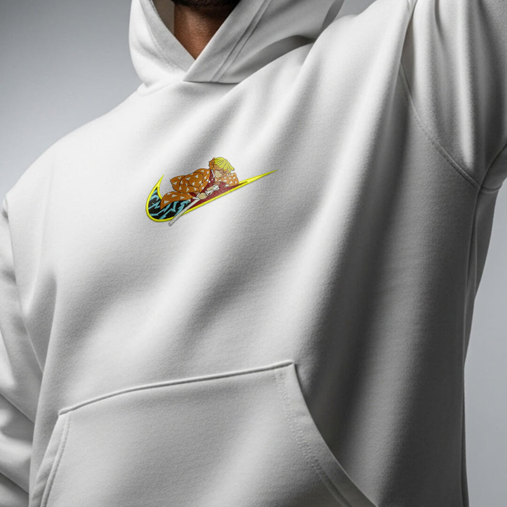 Zenitsu White Hoodie