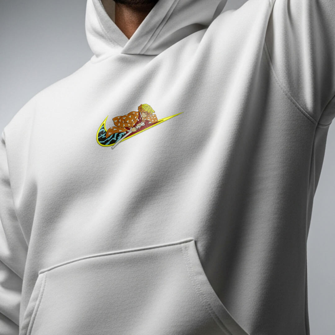 Zenitsu White Hoodie