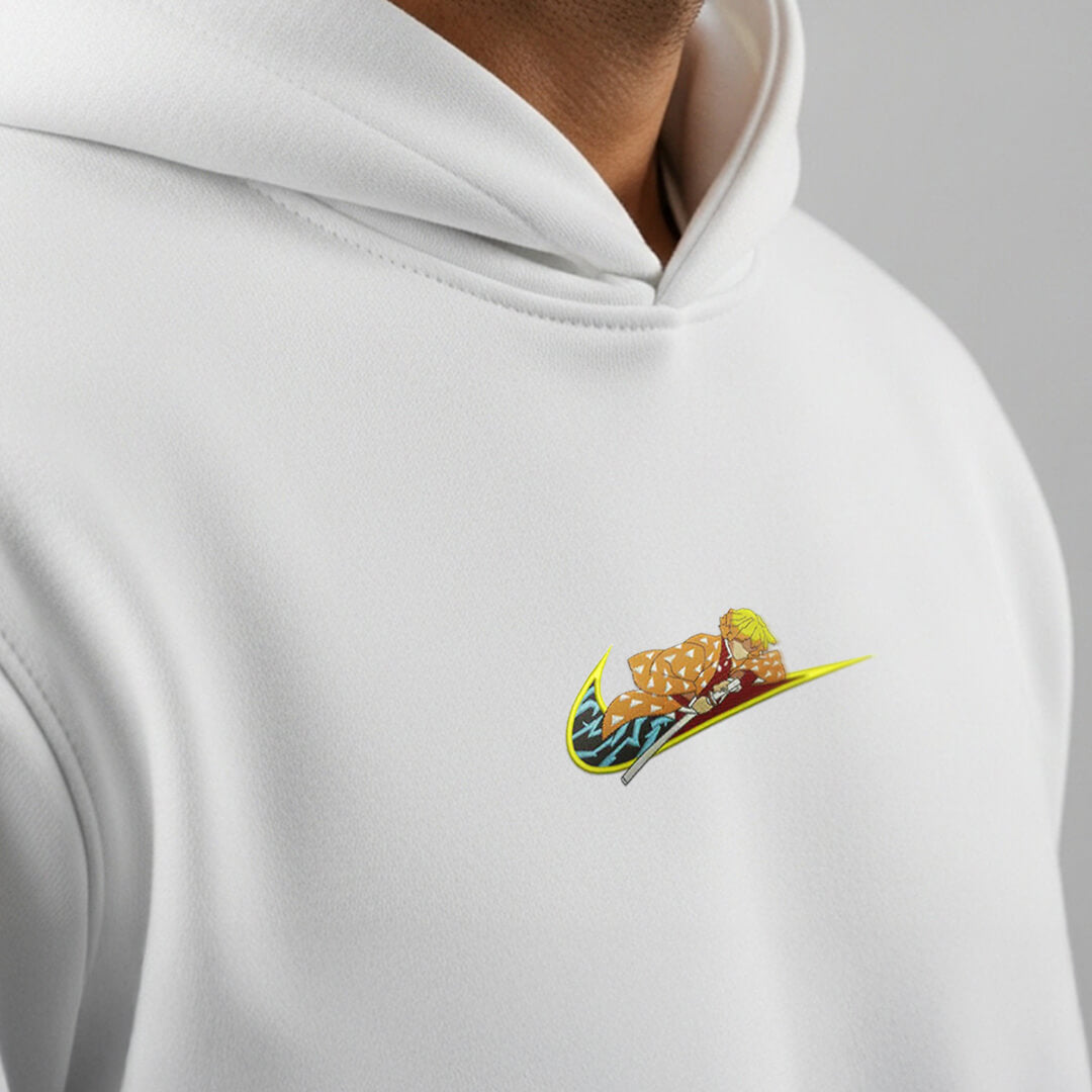 Zenitsu White Hoodie